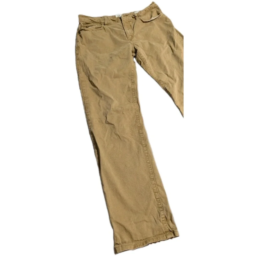 Flint and Tinder Straight Fit Pants Mens 34x32 Khaki Stretch Chino Casual